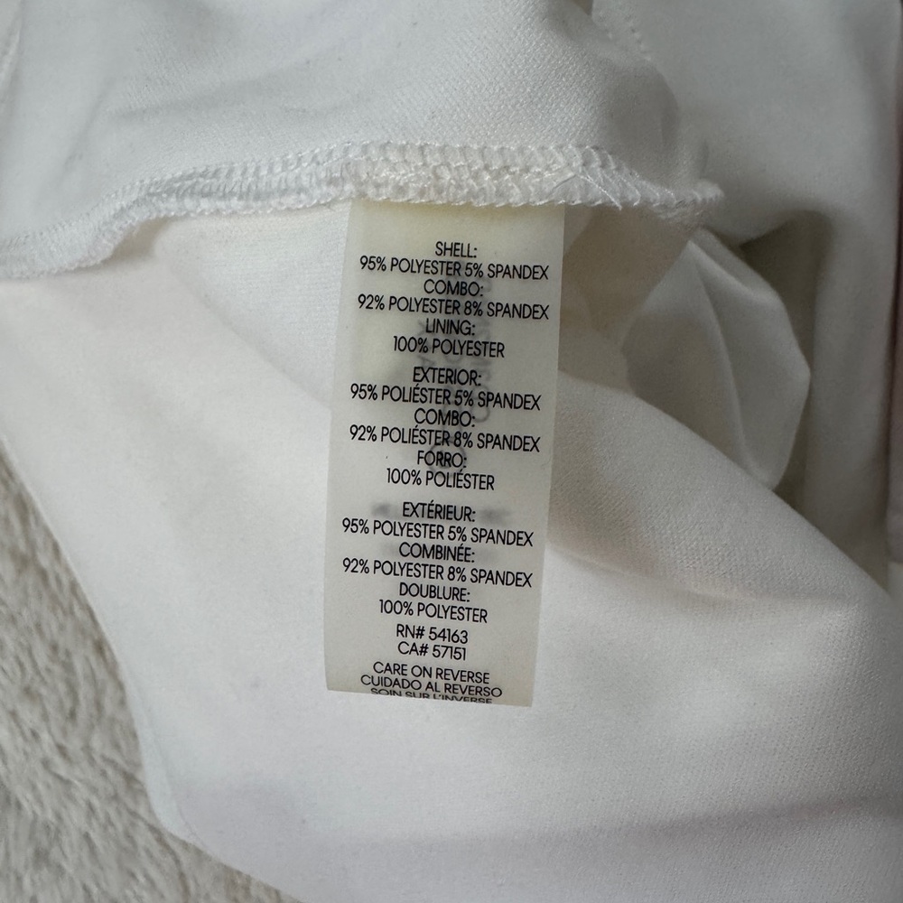 NWT Calvin Klein Marble Print Midi Dress - Cream and Gray - Picture 5 of 10